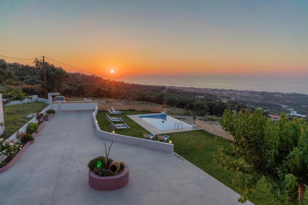 Alkistis Villa With Amazing Sea View Maroulás Buitenkant foto
